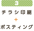 3 チラシ印刷+ポスティング