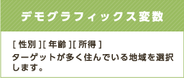 デモグラフィックス変数