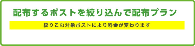 2 配布するポストを絞り込んで配布プラン