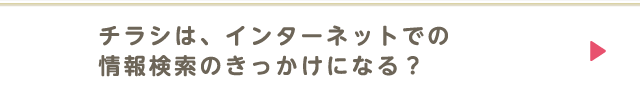 チラシは、インターネットでの情報検索のきっかけになる？