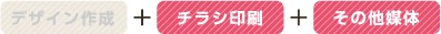 チラシ印刷+その他媒体