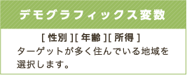 デモグラフィックス変数